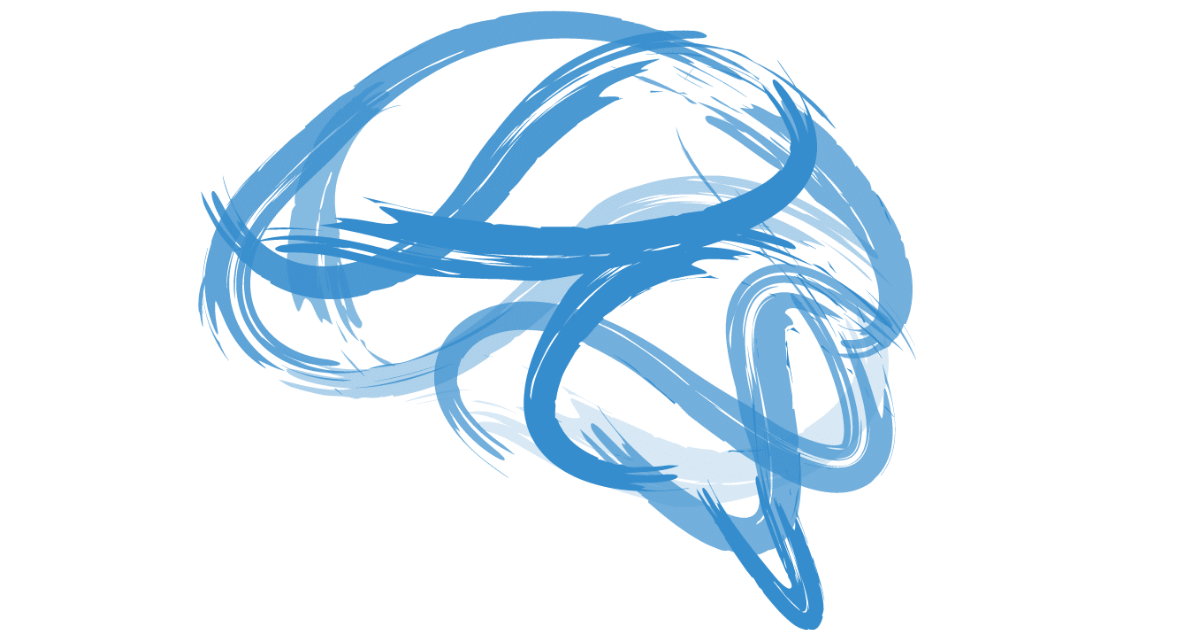 FENS logo, an abstract image that looks like a brain