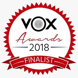 vox awards finalist 2018 badge